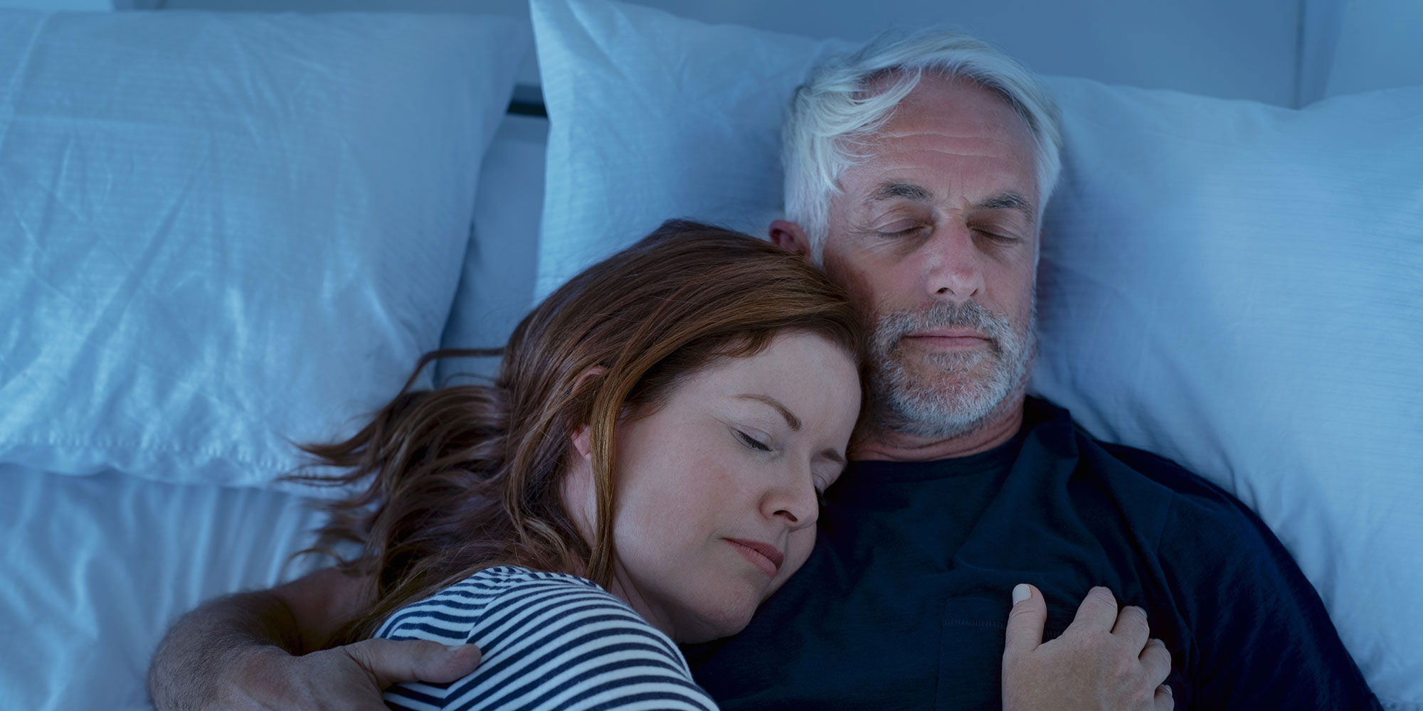 man sleeping peacefully without issue
