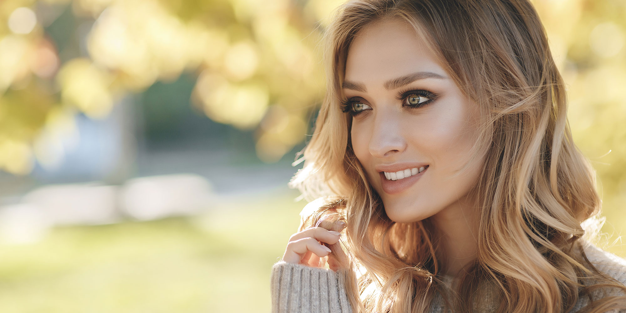 lady after dental veneer