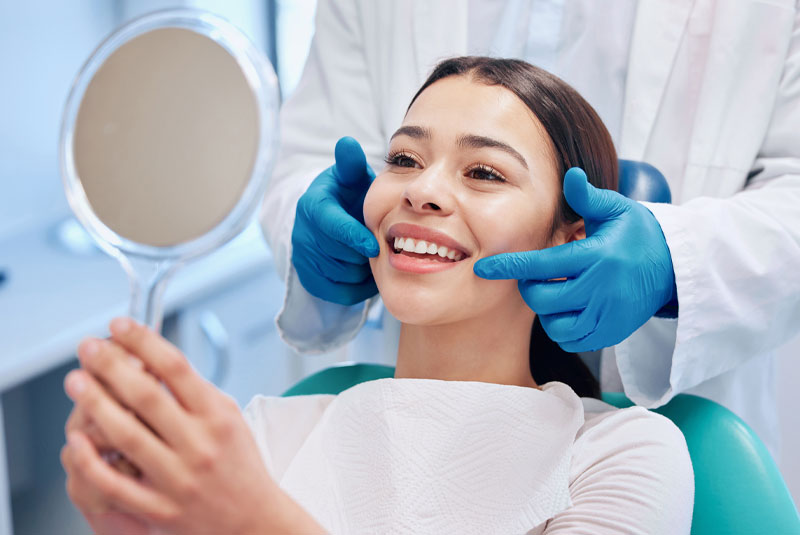 lanap patient smilling after procedure
